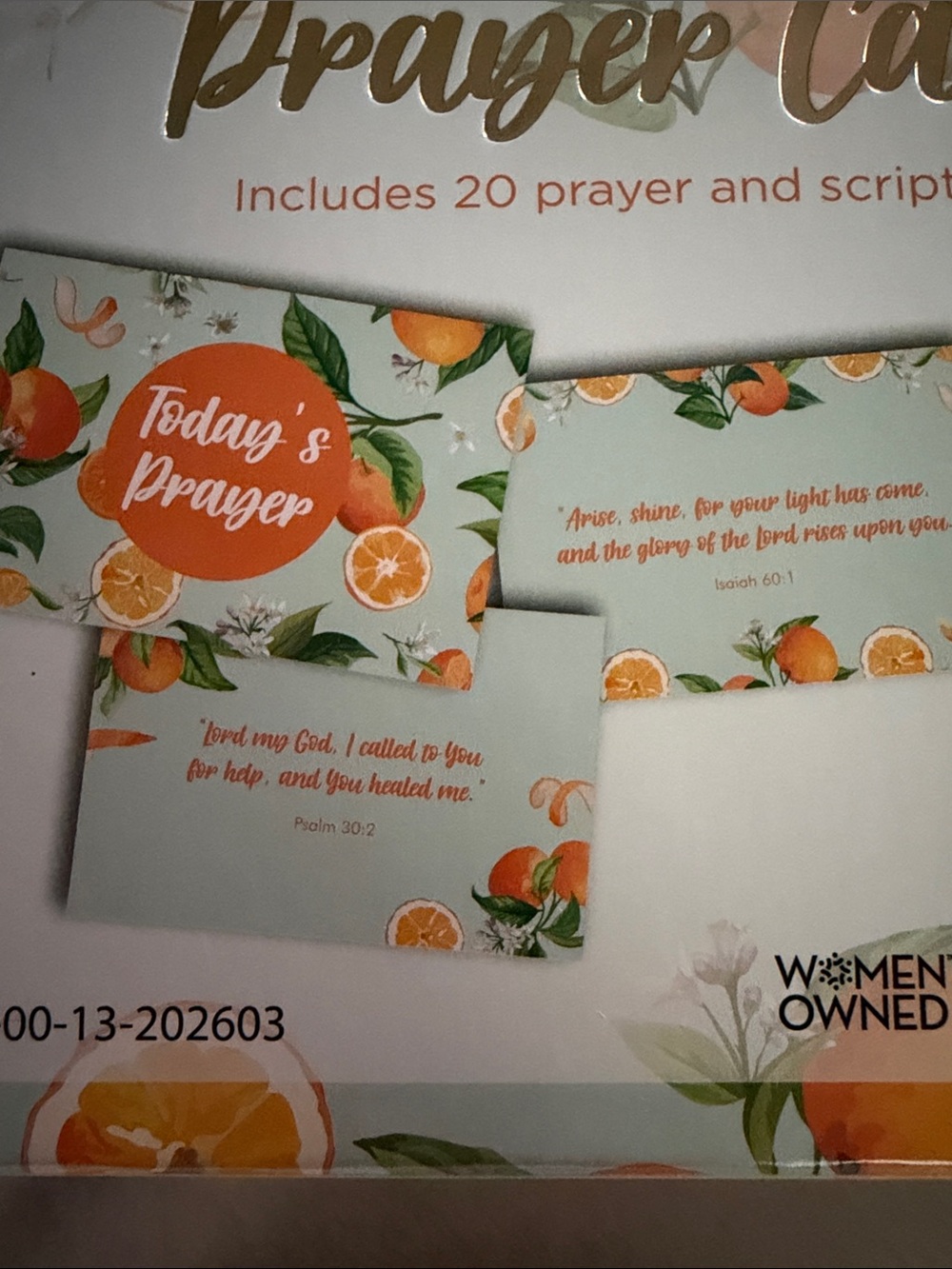 Prayer Cards- 20 cards per box approx 6x4 - Picture 3 of 3